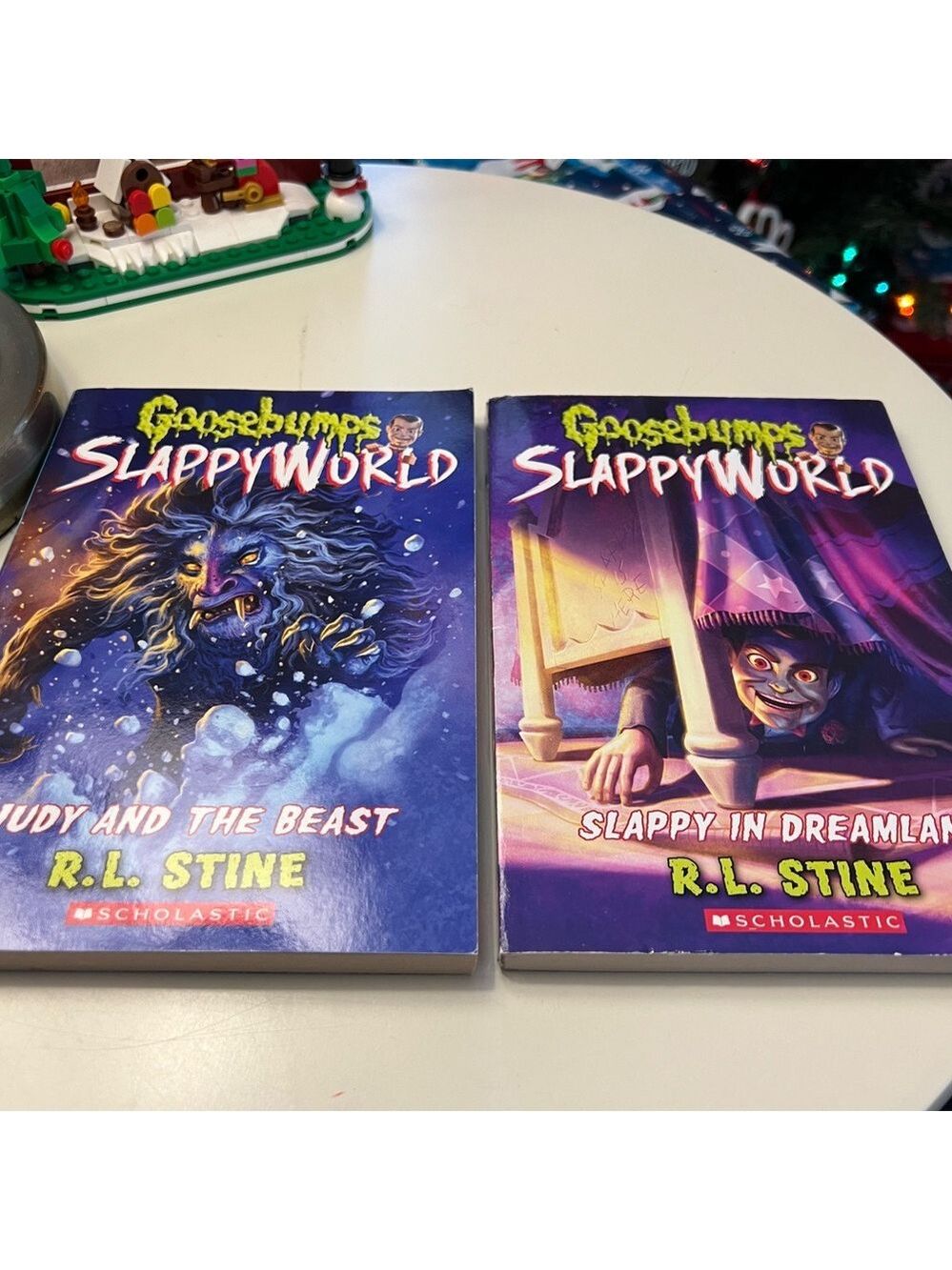 Scholastic Goosebumps SlappyWorld Books - Yellow and Blue Covers